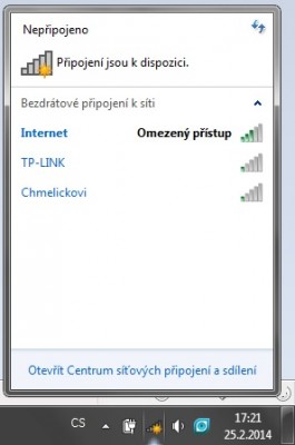 3 minuty omezený přístup a pak se to najednou připojí a jde hned