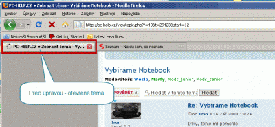 Otevřené téma před...