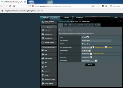 "Skryté nastavení WiFi"